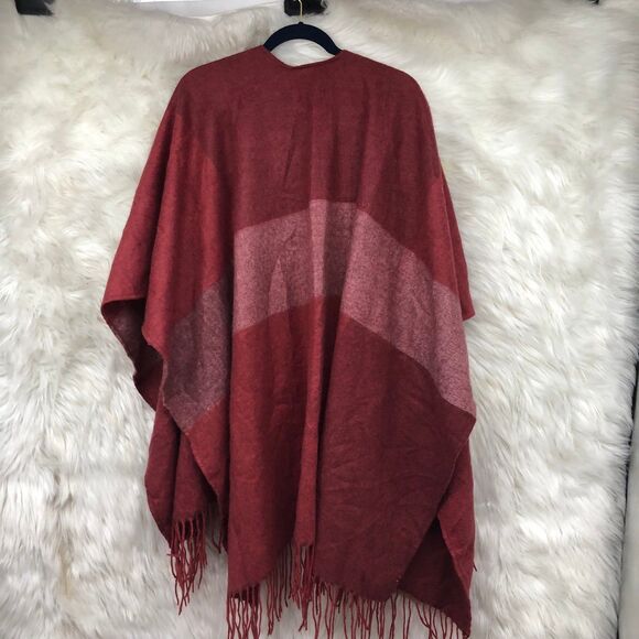 Woolrich Large Color Block Super Soft Poncho, Cape, Sweater feels like Cashmere - Picture 5 of 6